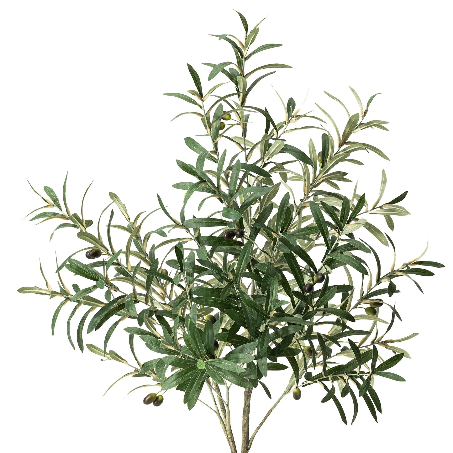 Glitzhome Real Touch Olive Artificial Tree With Black Pot