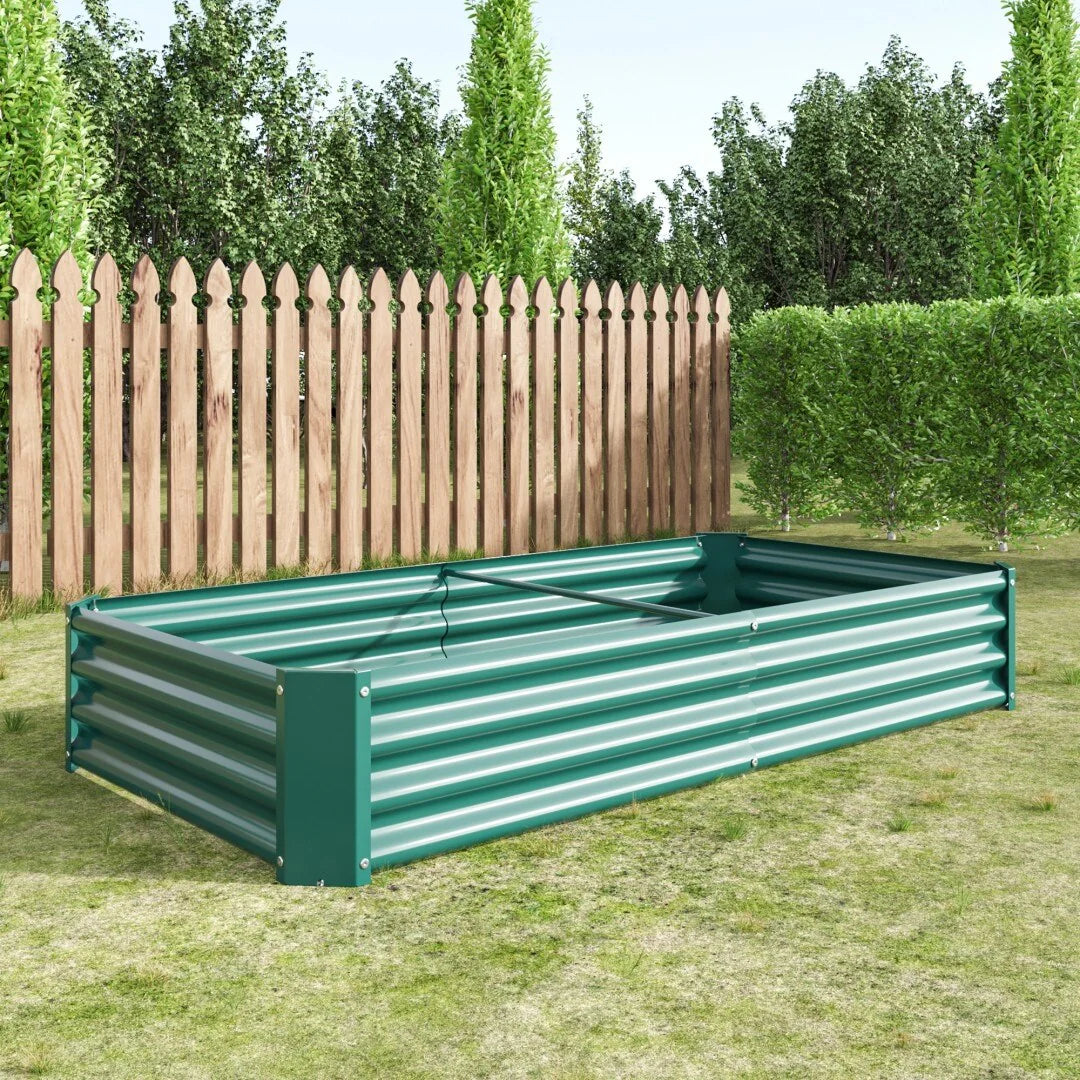 Raised Garden Bed Outdoor Metal Raised Rectangle Planter Beds for Plants Vegetables and Flowers