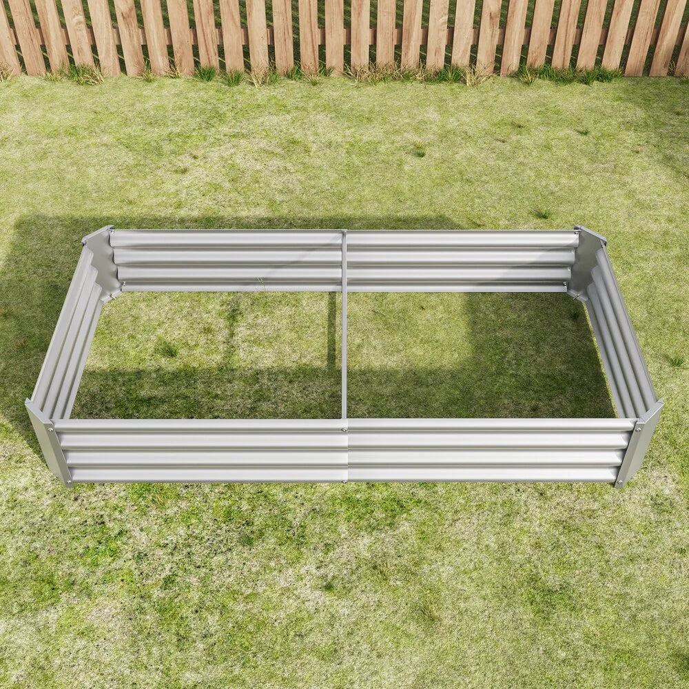 Raised Garden Bed Outdoor Metal Raised Rectangle Planter Beds for Plants Vegetables and Flowers