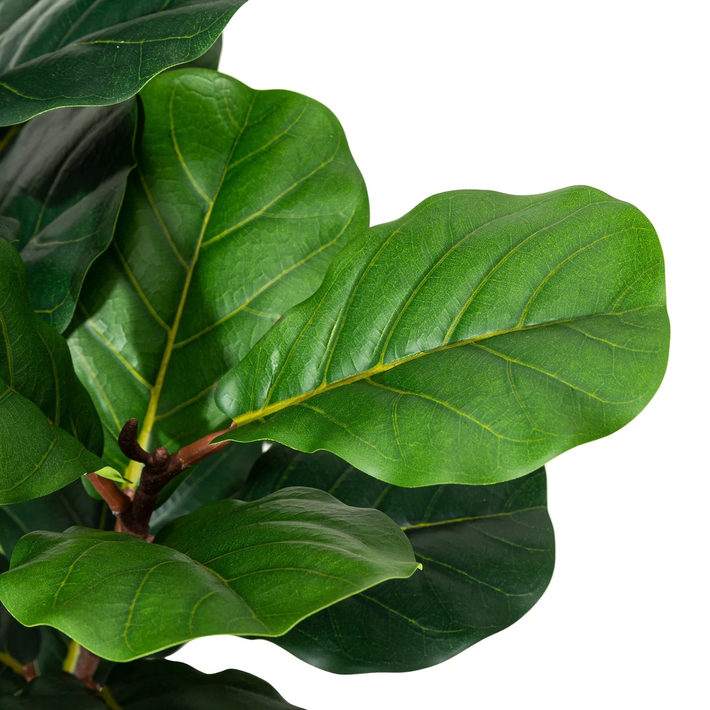 Glitzhome 3.5ft/5ft.Potted Real Touch Fiddle Leaf Fig Faux Tree