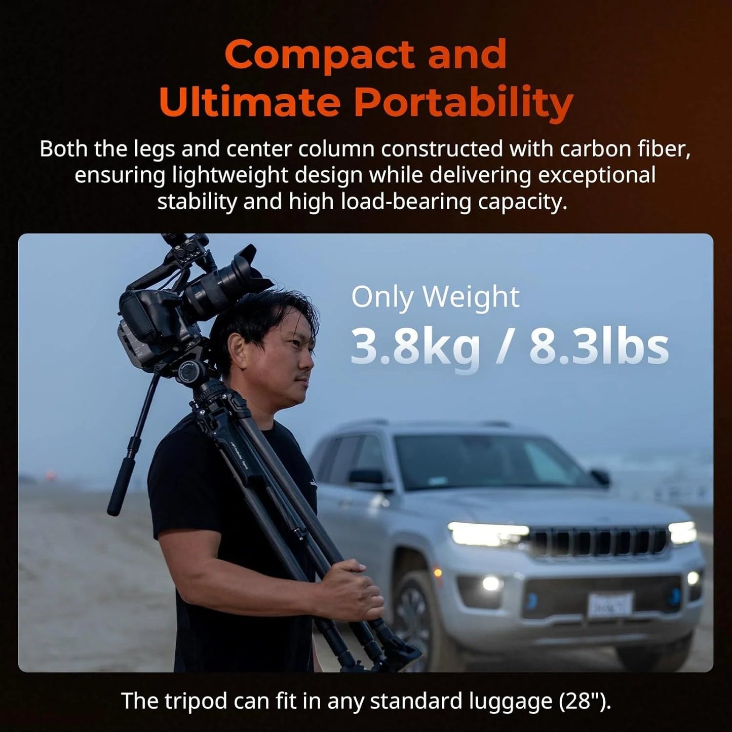 🔥 Last Day 70% OFF-Multi-Functional Hydraulic Carbon Fiber Tripod& Free shipping