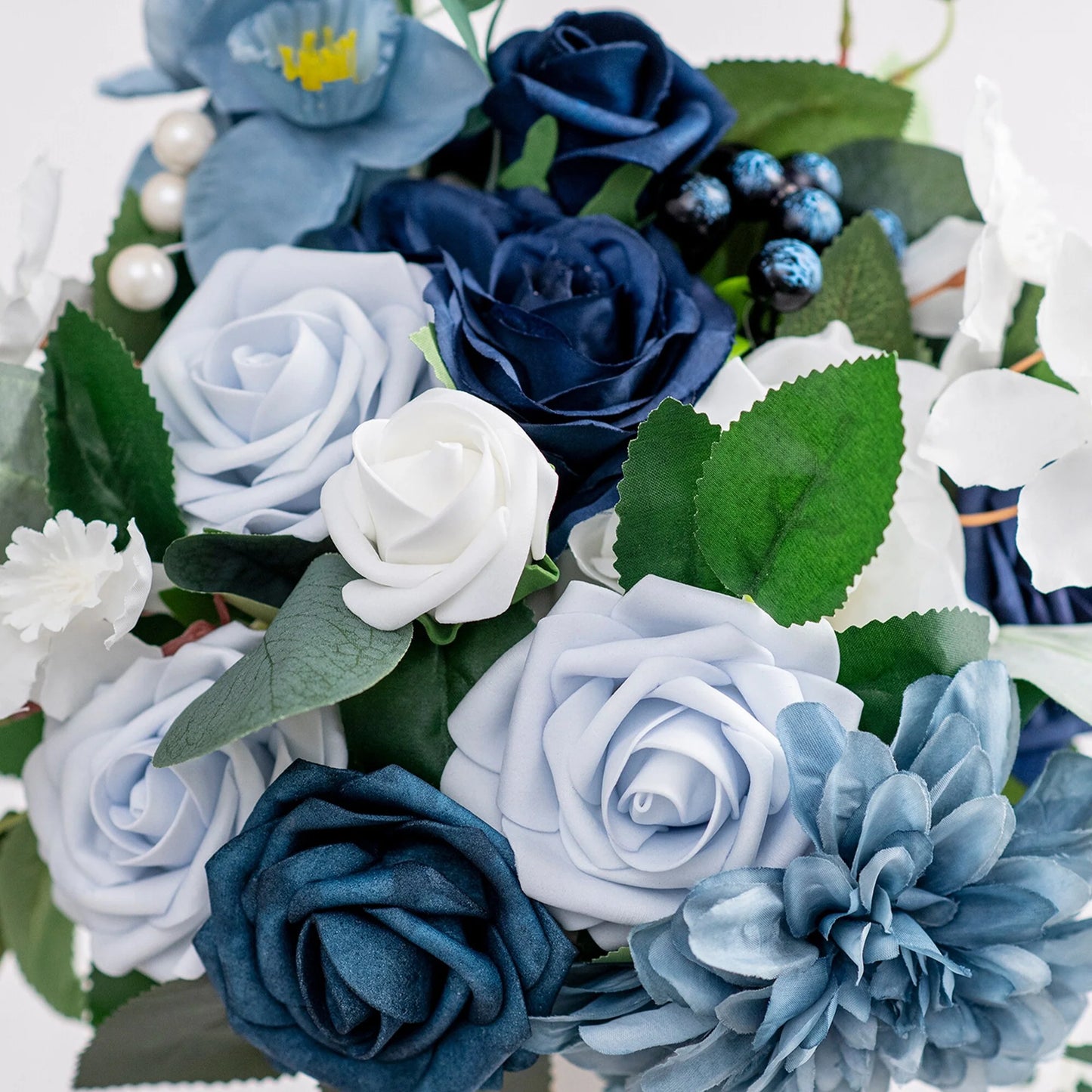 11 Inch Wedding Bouquet, Boho Bridesmaid Bouquet, Real Touch Bridal Bouquet, Floral Arrangement for Wedding