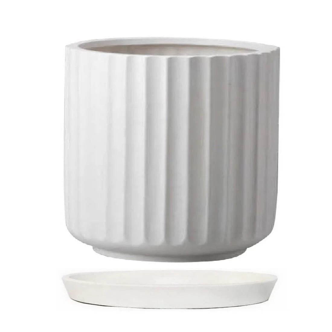 DreamPatio Fiberstone Round Saucer (Pair of 2)