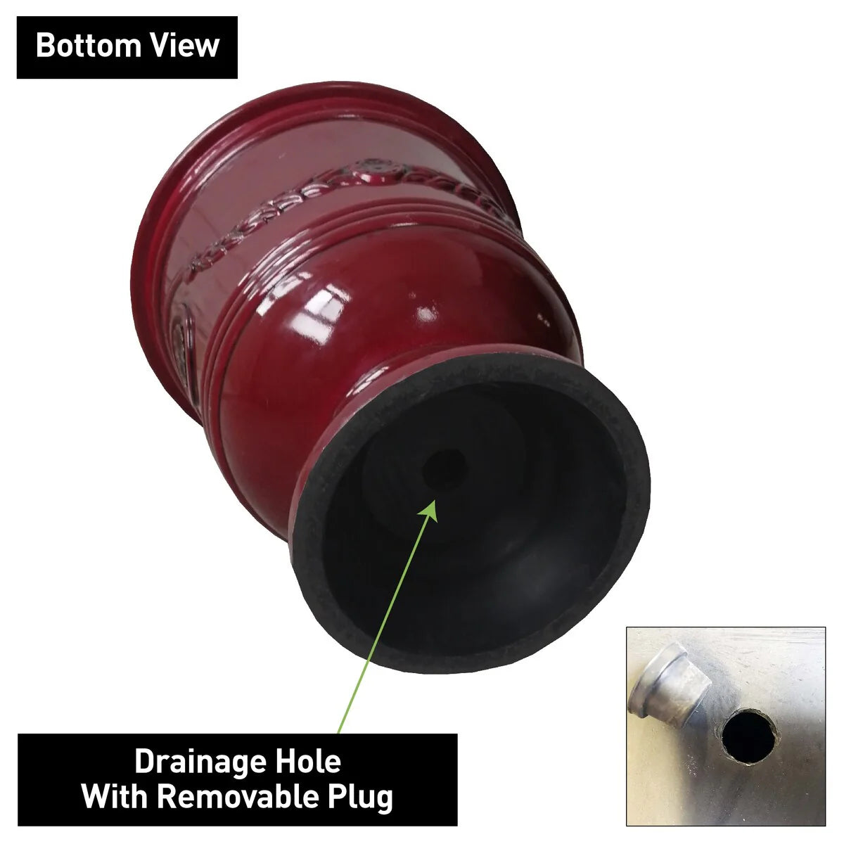 Southern Patio Porter Resin Urn Planter