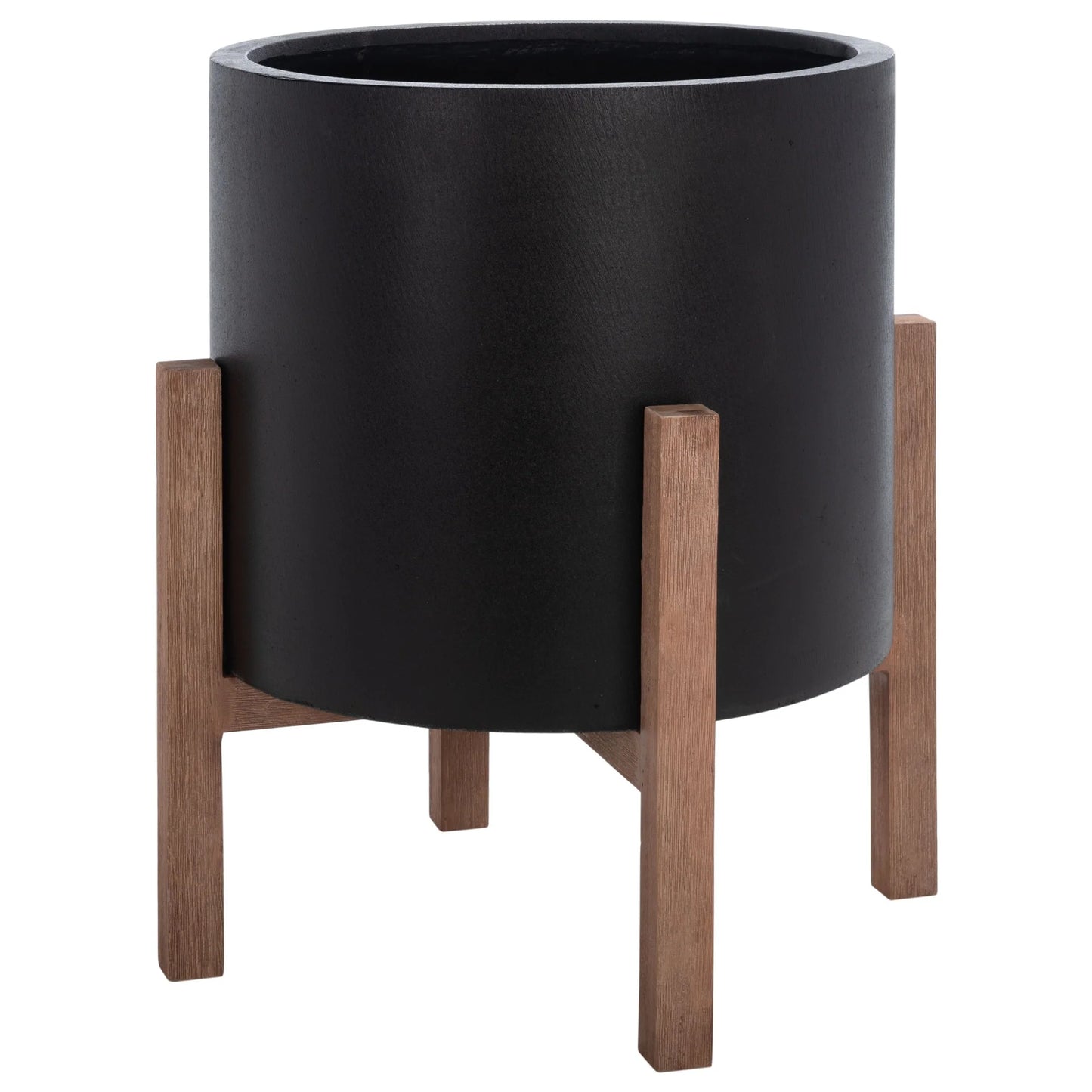 SAFAVIEH Outdoor Aldijana Concrete Planter - 25"W x 25"D x 29"H