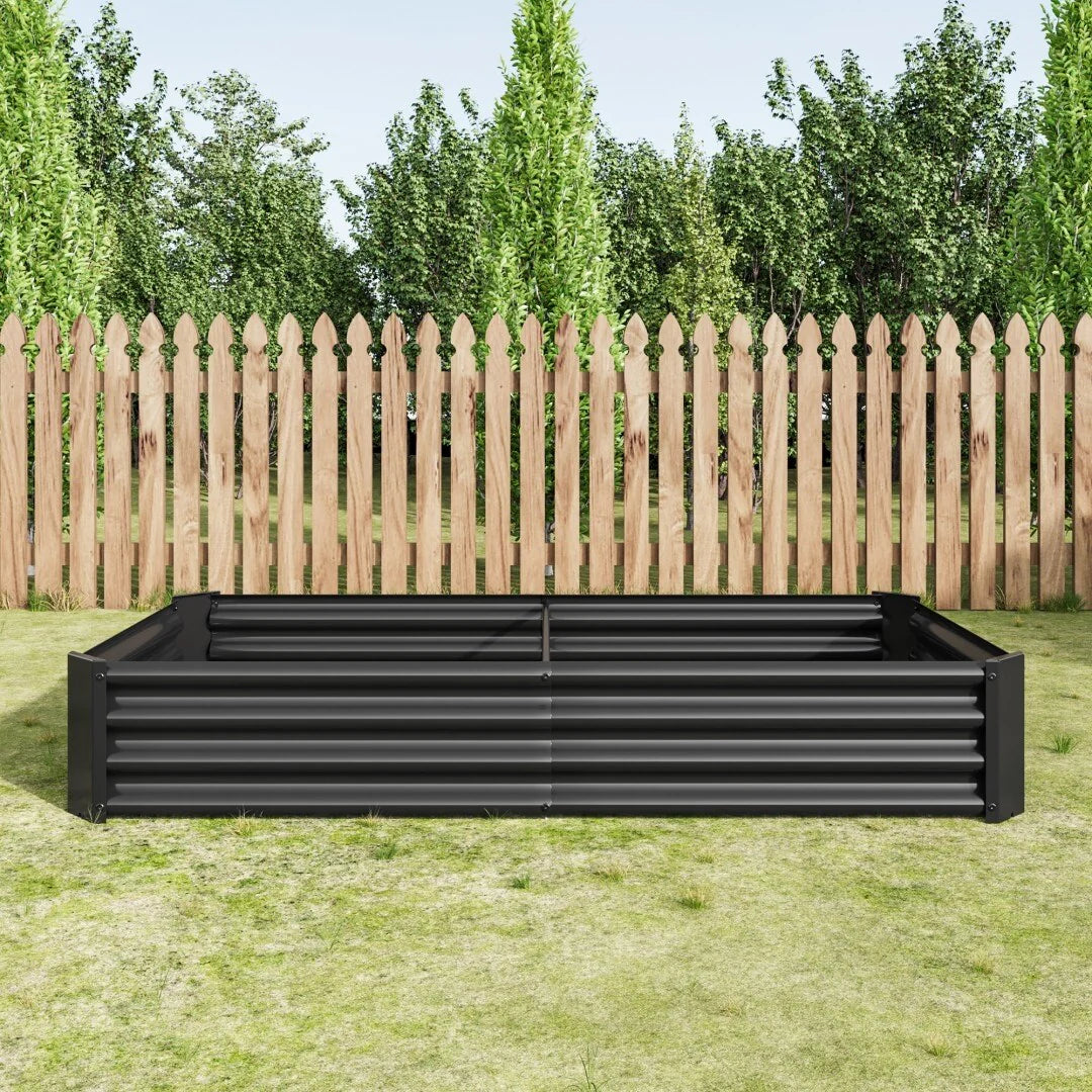 Raised Garden Bed Outdoor Metal Raised Rectangle Planter Beds for Plants Vegetables and Flowers