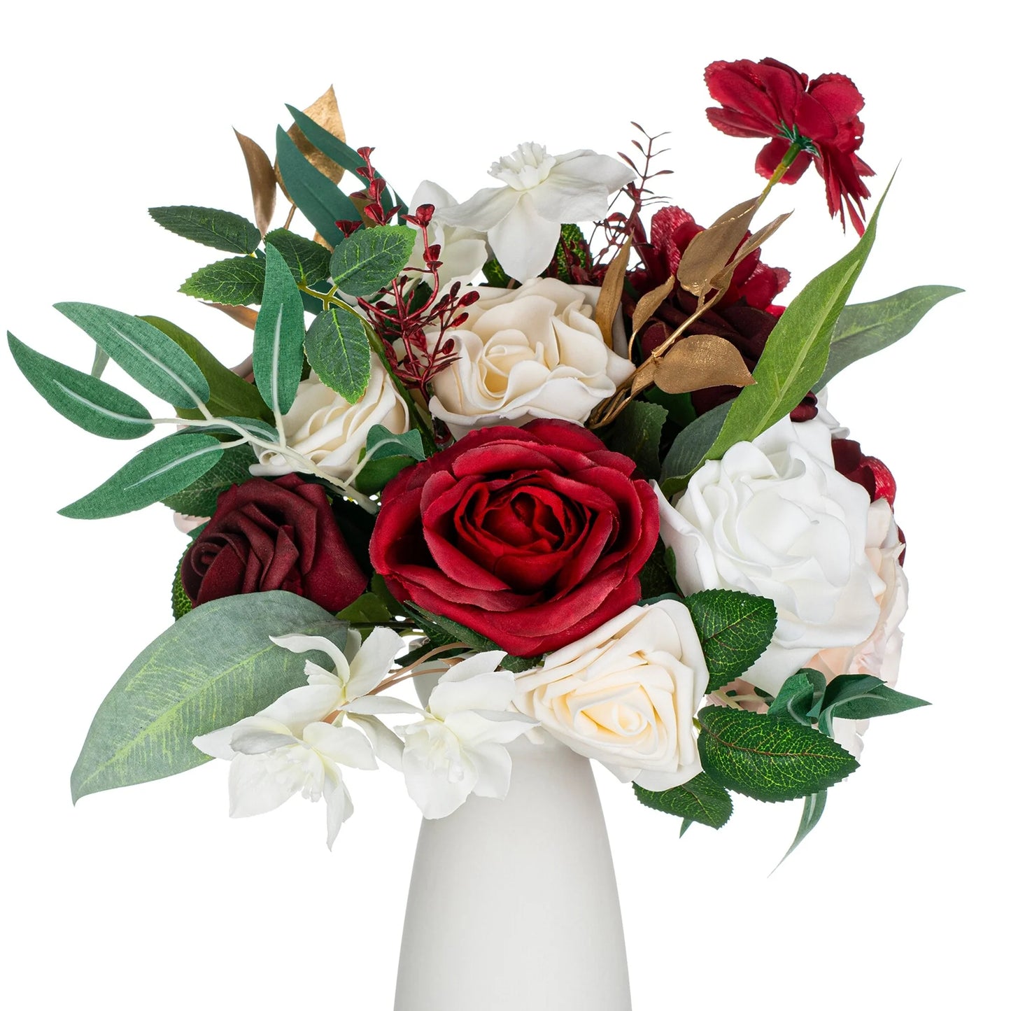 11 Inch Wedding Bouquet, Boho Bridesmaid Bouquet, Real Touch Bridal Bouquet, Floral Arrangement for Wedding