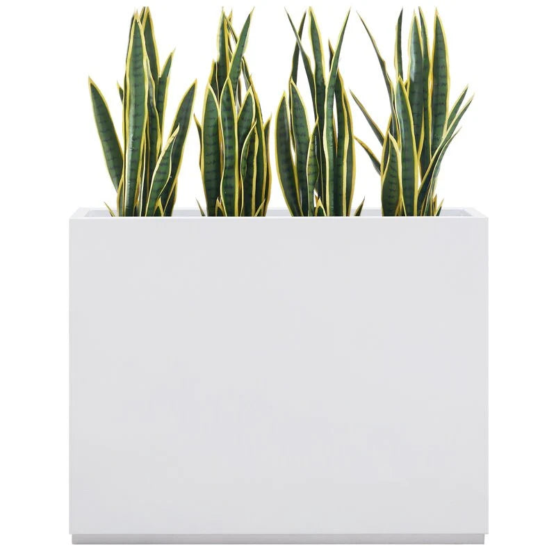 Metallic Heavy Planter for Outdoor Plants, 38Lx10Wx30H Inches Tall and Long Metal Divider Planter Box - 38"x30"x10"