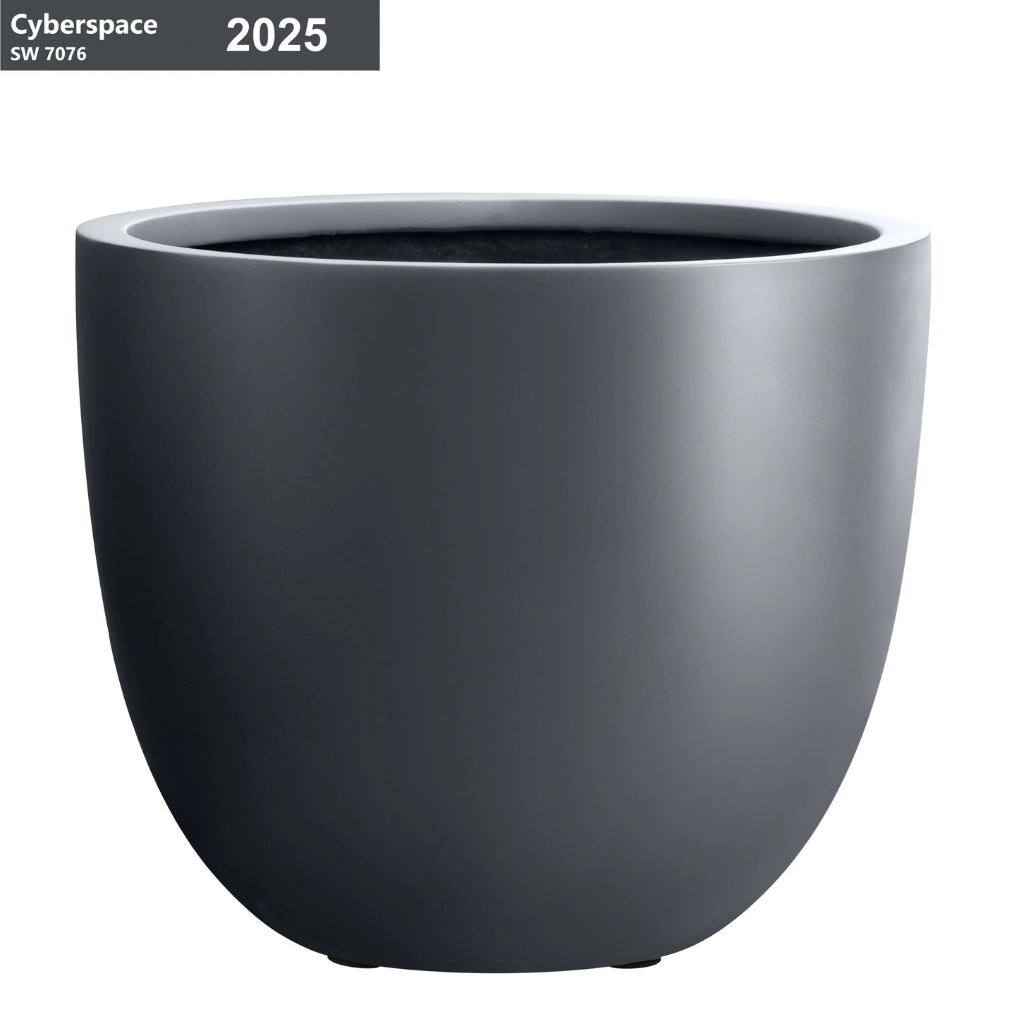 DreamPatio Long Beach Fiberstone Egg Planter for Indoor/Outdoor
