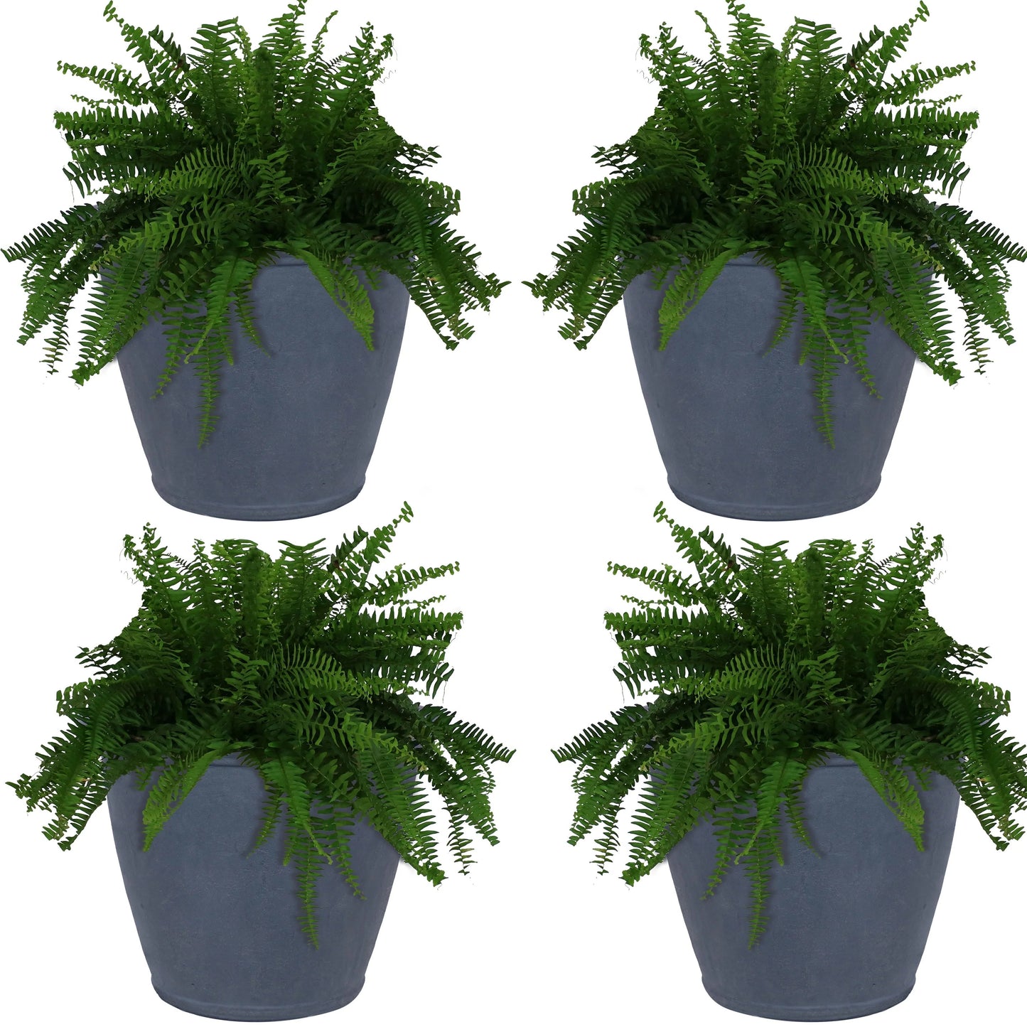 Sunnydaze Anjelica Outdoor Flower Pot Planter - Slate Finish - 24-Inch