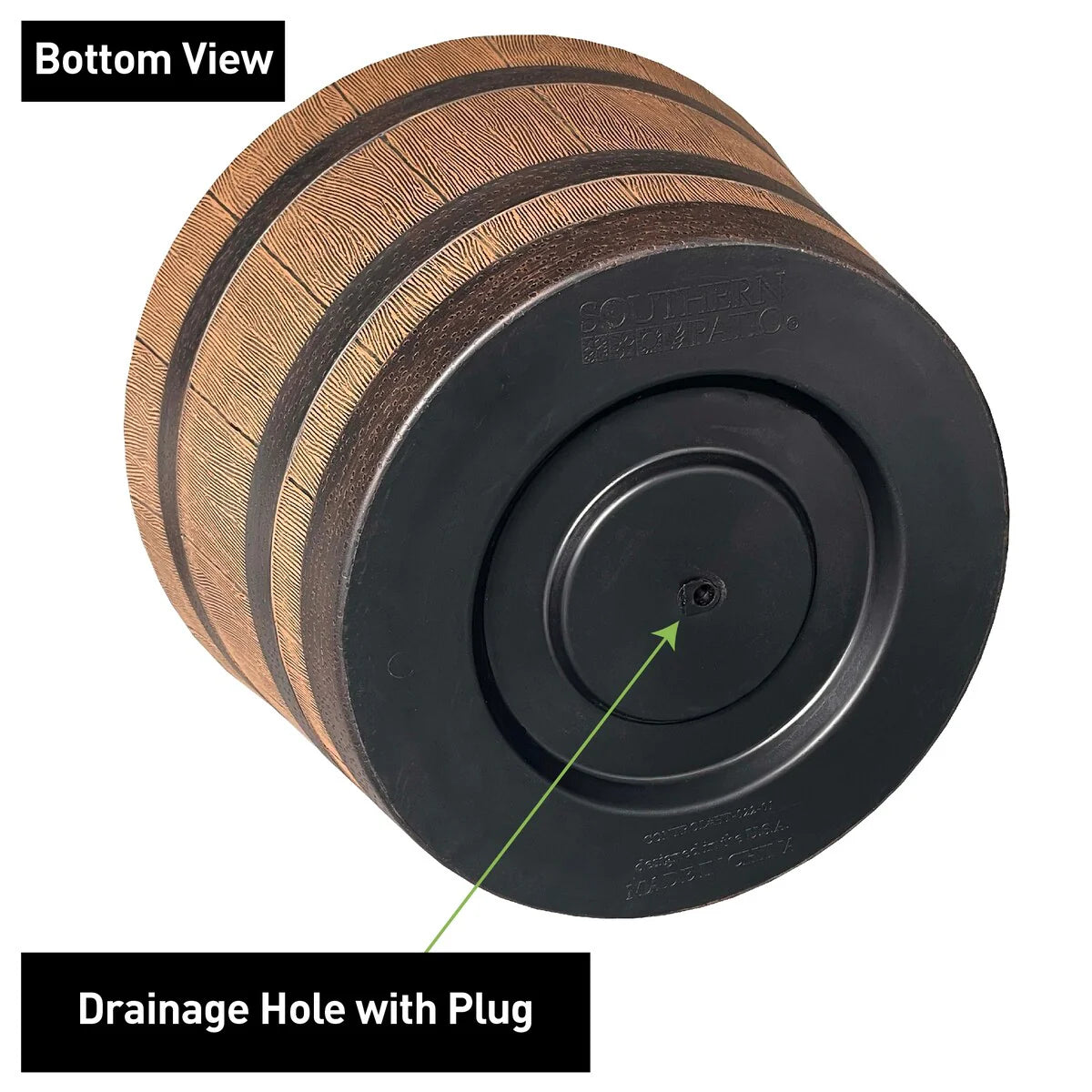 Southern Patio Whiskey Barrel Planter