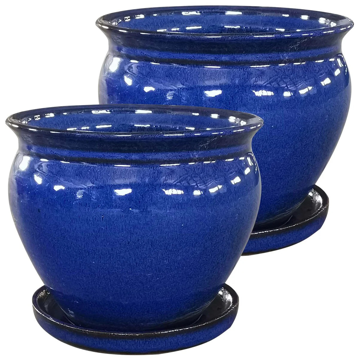 Southern Patio Ceramic Wisteria Planter (Single or Set of 2)