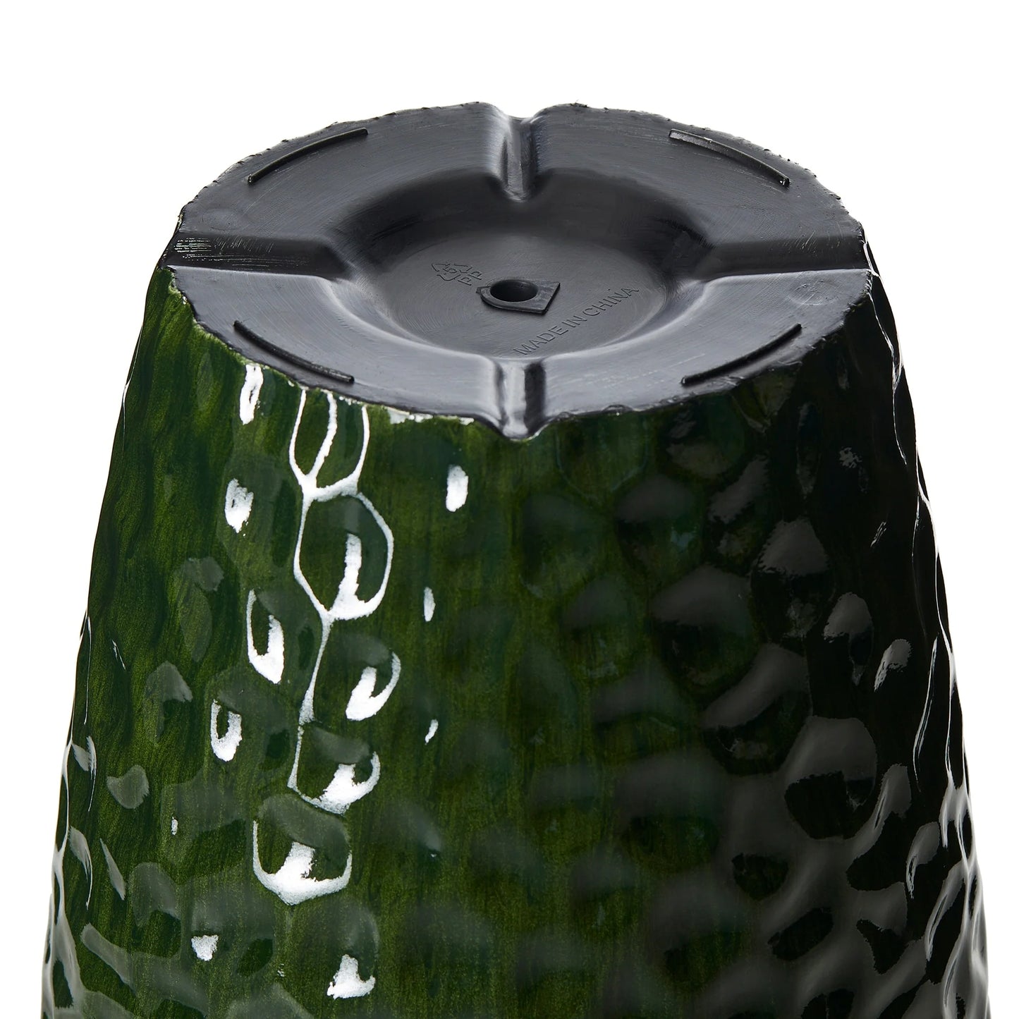 Glitzhome 23.75"H Set of 2 Oversized Eco-Friendly PP and Stone Honeycomb Textured Blue/Green/Red Tall Plastic Planter