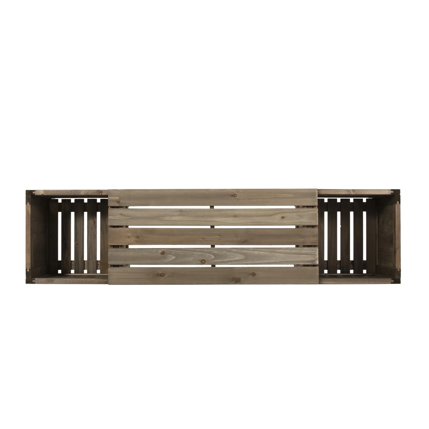 Elina Outdoor Fir Wood Outdoor Planter Bench by Christopher Knight Home