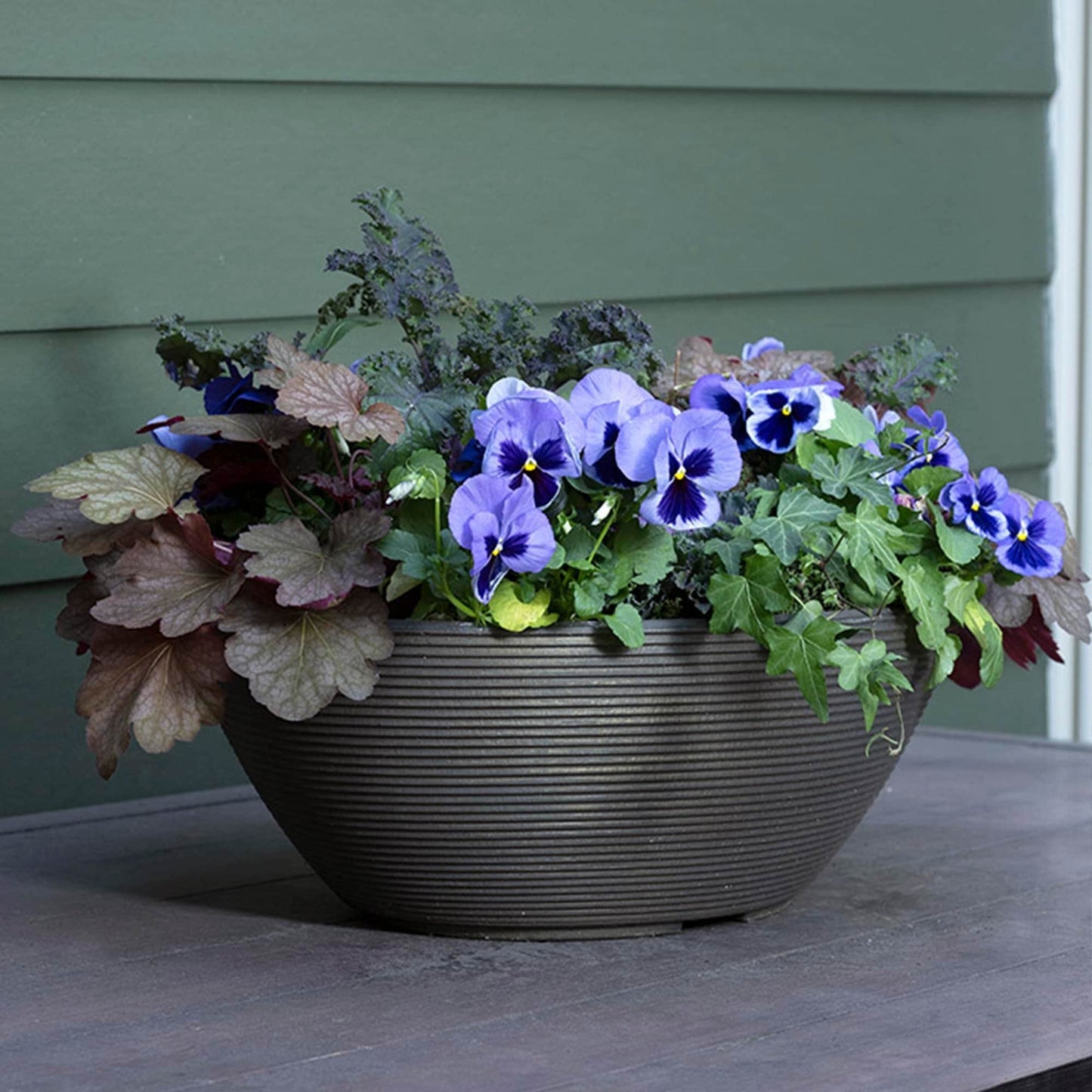 Delano Indoor Outdoor Oval-shaped Planter Bowl