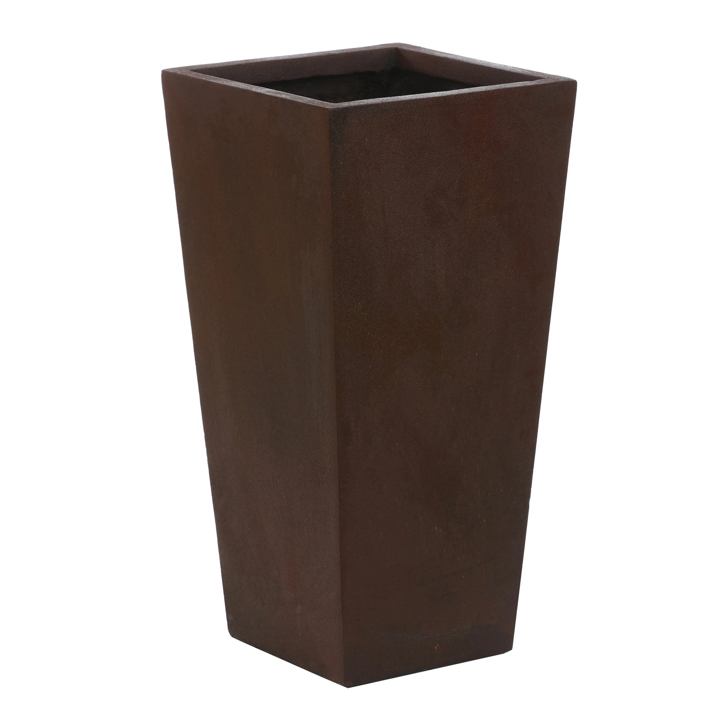 Rustic Brown Handcrafted Medium Angled Planter by Havenside Home - 18.5" H
