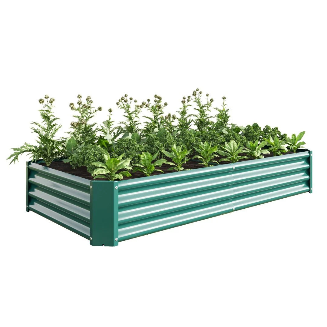 Raised Garden Bed Outdoor Metal Raised Rectangle Planter Beds for Plants Vegetables and Flowers