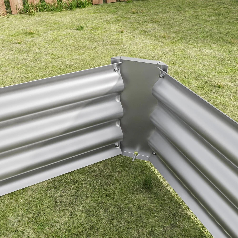 Raised Garden Bed Outdoor Metal Raised Rectangle Planter Beds for Plants Vegetables and Flowers