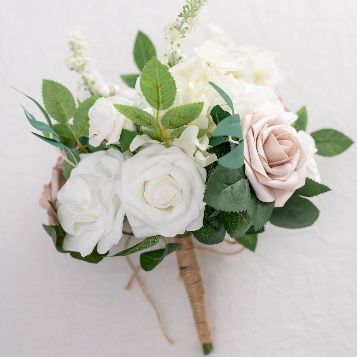 11 Inch Wedding Bouquet, Boho Bridesmaid Bouquet, Real Touch Bridal Bouquet, Floral Arrangement for Wedding