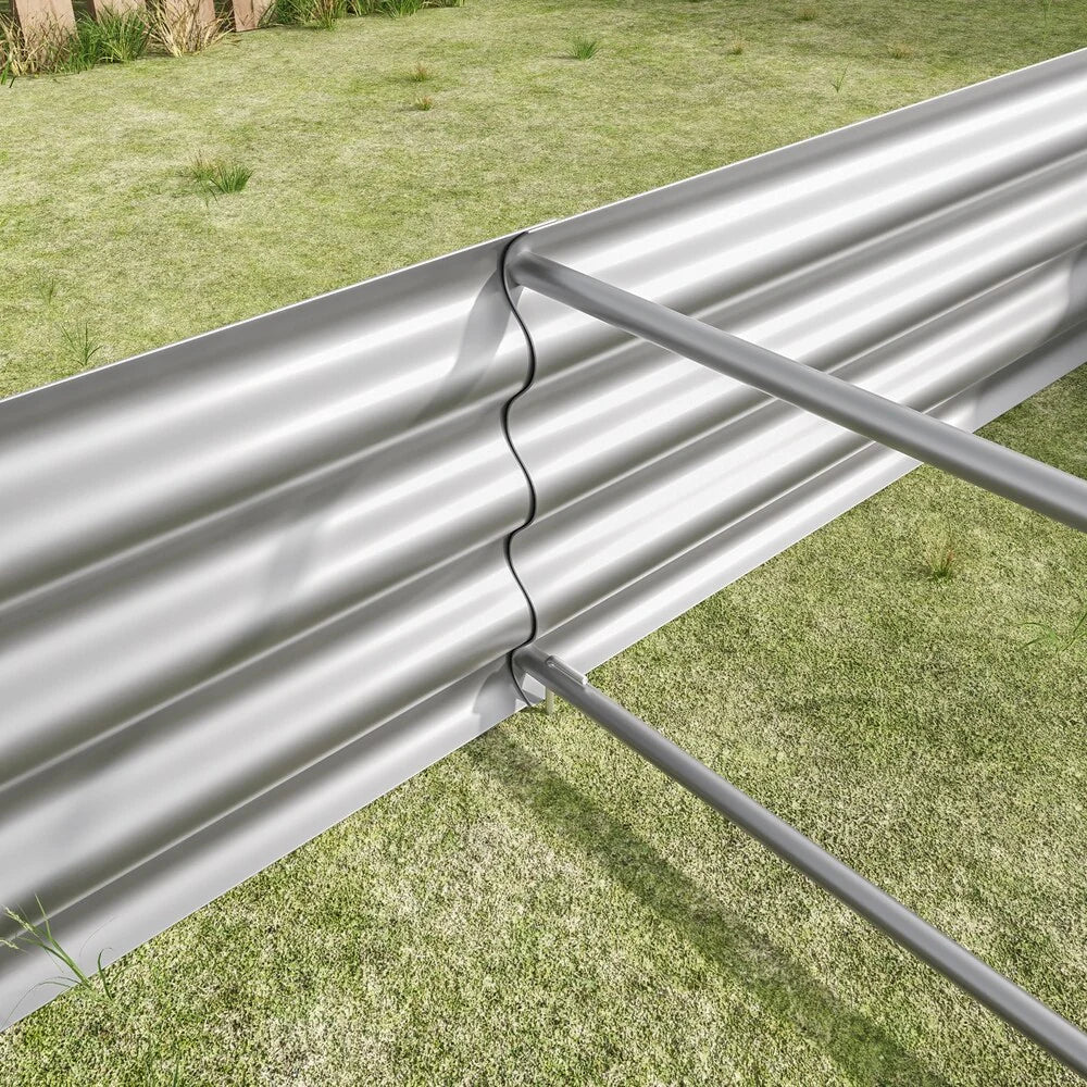 Raised Garden Bed Outdoor Metal Raised Rectangle Planter Beds for Plants Vegetables and Flowers