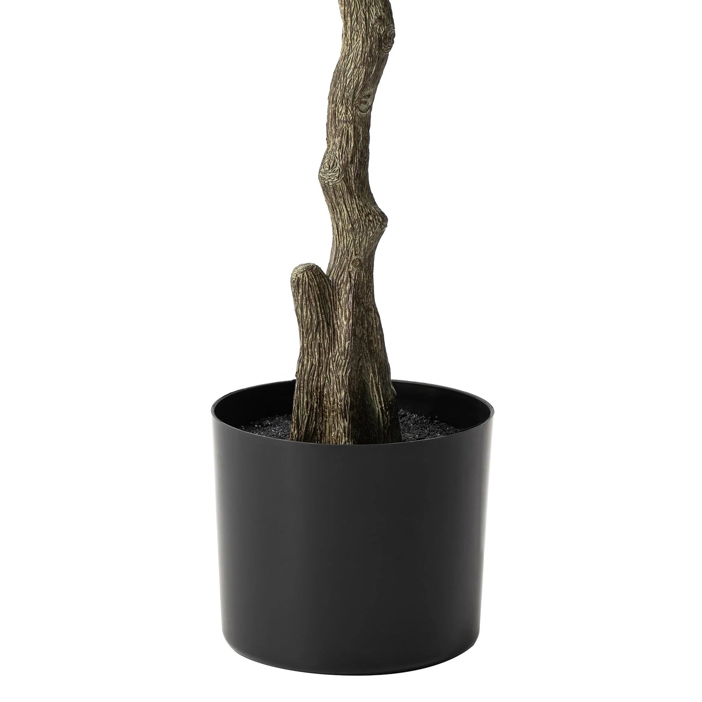 Glitzhome Real Touch Olive Artificial Tree With Black Pot