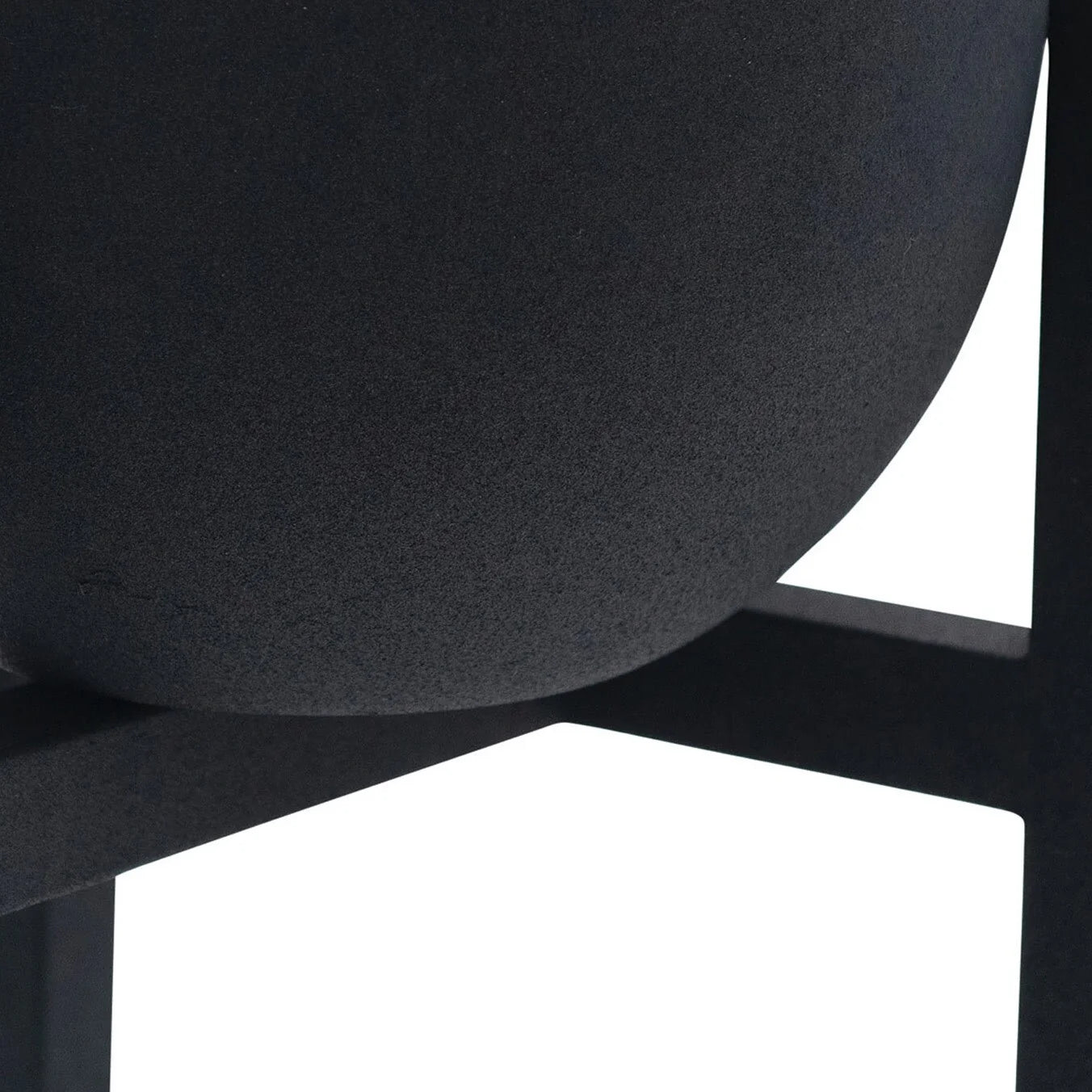 Textured Metal Planters Pots with Stands, Set of 2