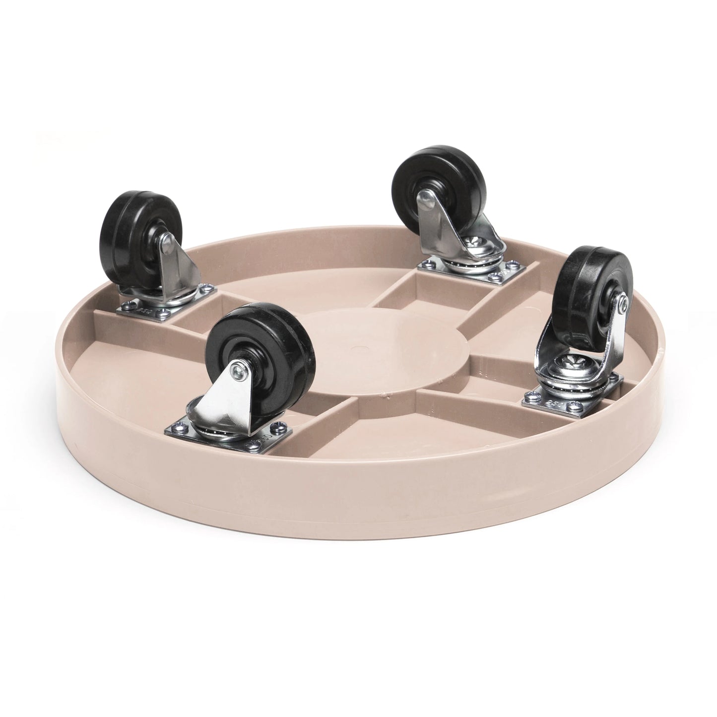 Gray Mist Plastic 12-inch Plant Dolly without Hole