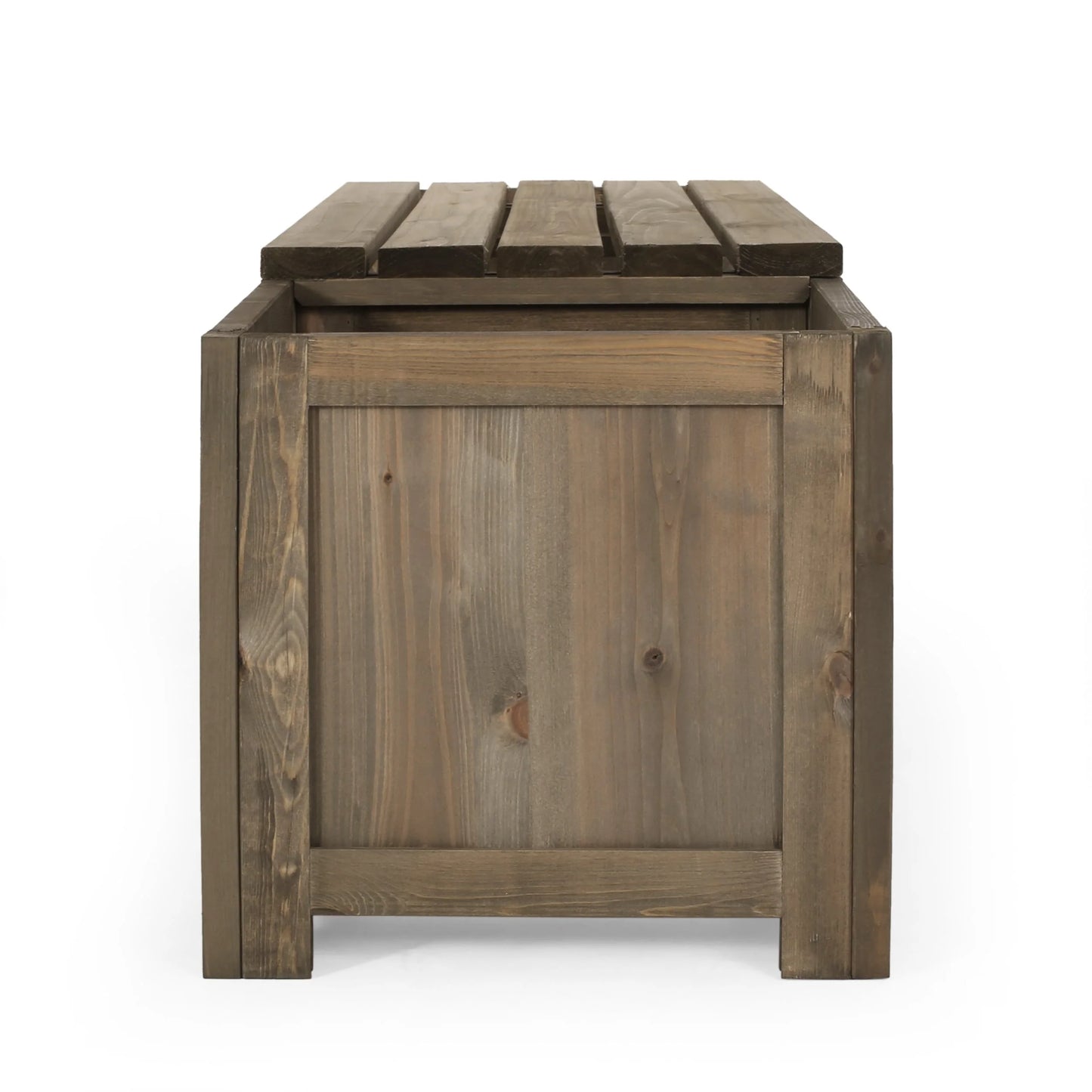 Elina Outdoor Fir Wood Outdoor Planter Bench by Christopher Knight Home