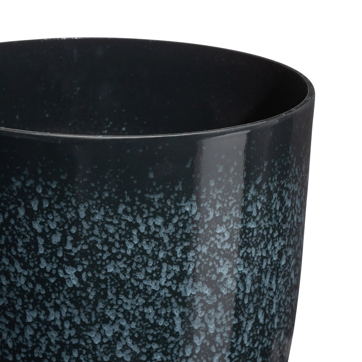 Glitzhome 16.75"H Set of 2 Oversized Eco-Friendly PE/Resin Faux Ceramic Tall Plastic Planter Porch Pot