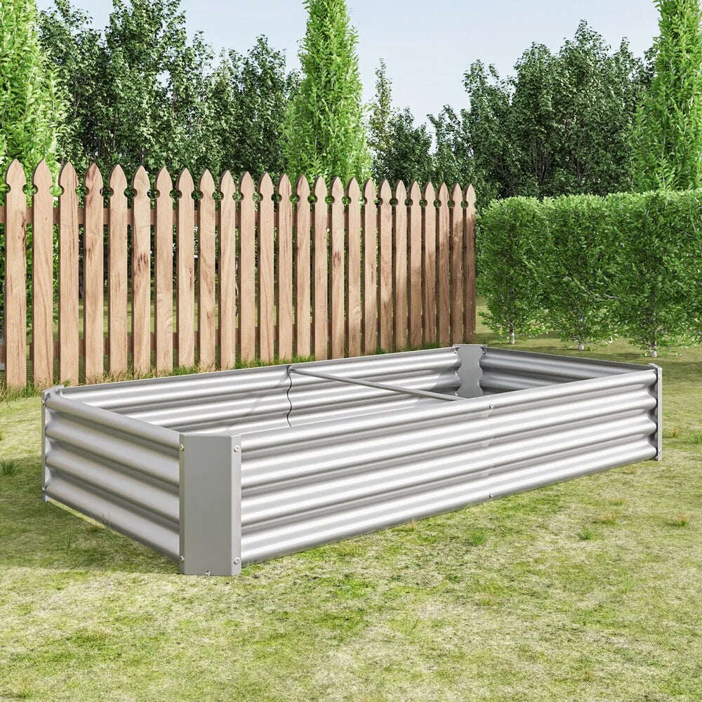 Raised Garden Bed Outdoor Metal Raised Rectangle Planter Beds for Plants Vegetables and Flowers