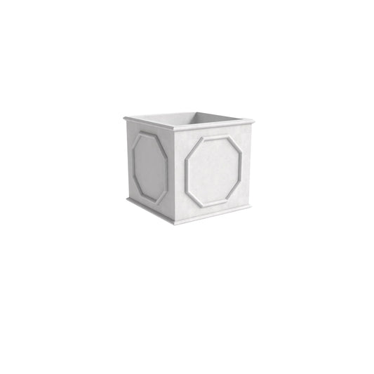 Sprout Modern Fiberstone and MgO Clay Square Planter Pot with Drainage for Home Garden Yard Patio Porch Office Decor