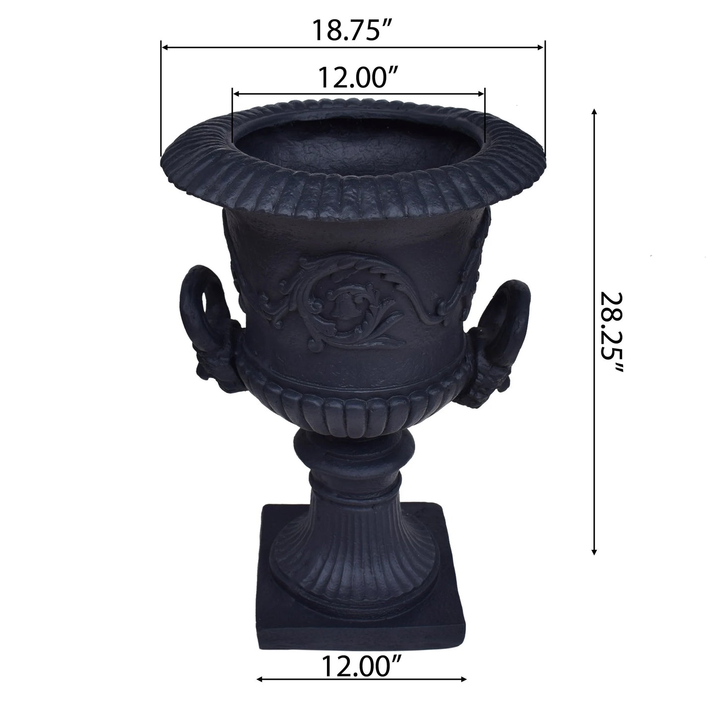 Adonis Roman Botanical Lightweight Concrete Chalice Garden Urn Planter by Christopher Knight Home