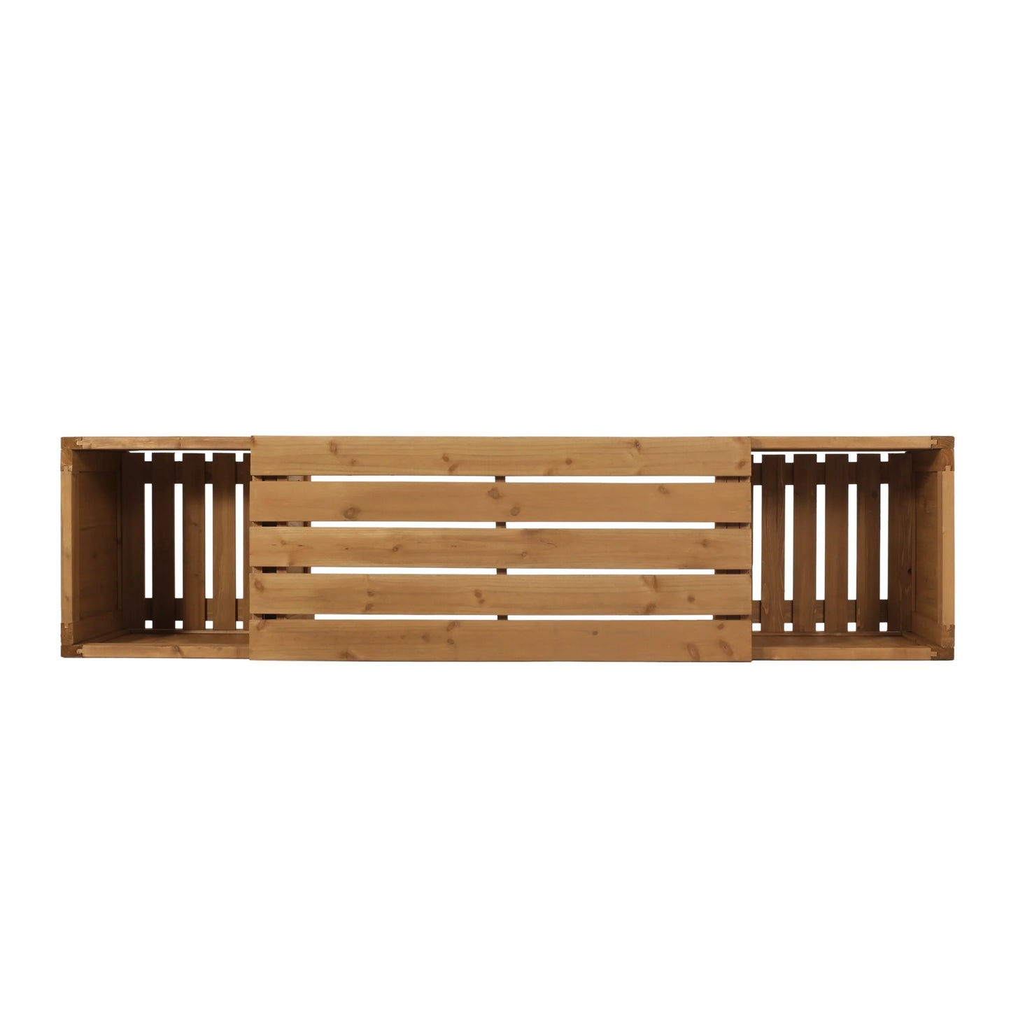 Elina Outdoor Fir Wood Outdoor Planter Bench by Christopher Knight Home