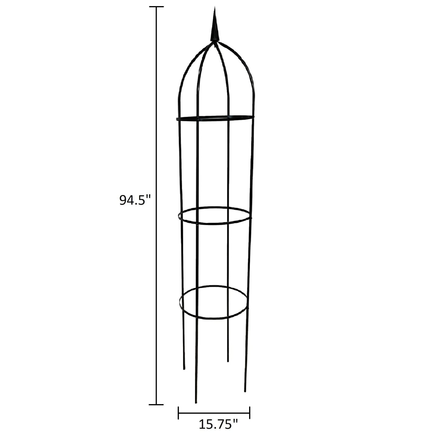 Tildenet Steel Obelisks - 67"H, 78.5"H or 94.5"H