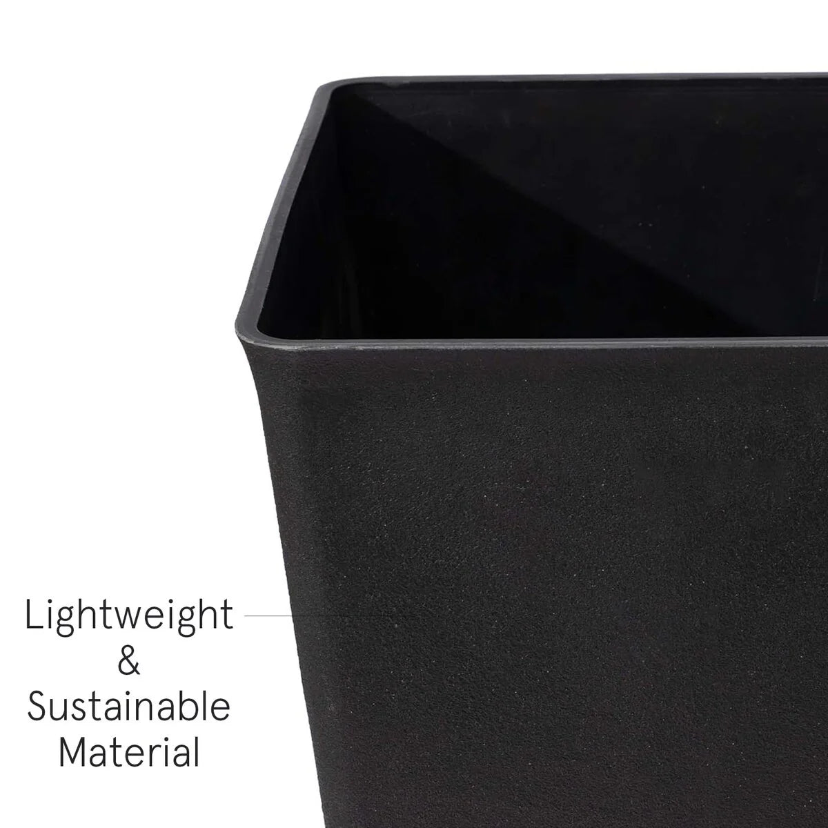 30 inch Tall Planters Set of 2, Indoor/Outdoor Rectanglar Large Planters,V Shaped Taper Planters for Front Door