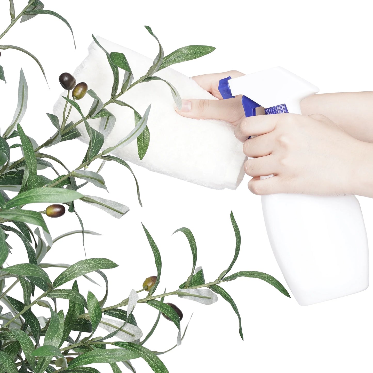 Olive Tree Artificial Plant In Round Pot