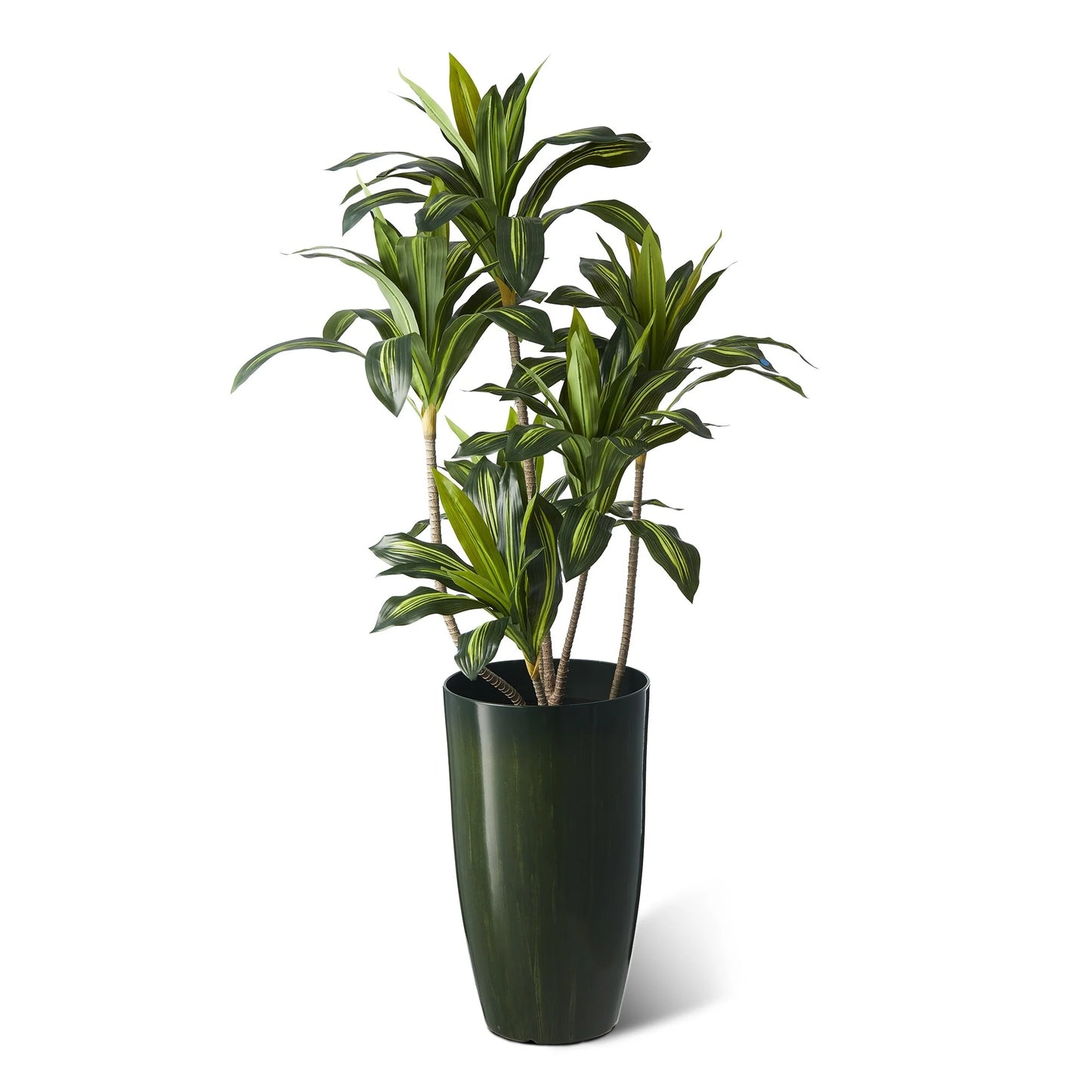 Glitzhome 23.5"H Set of 2 Oversized Gradient Blue/Green Tall Plastic Planter