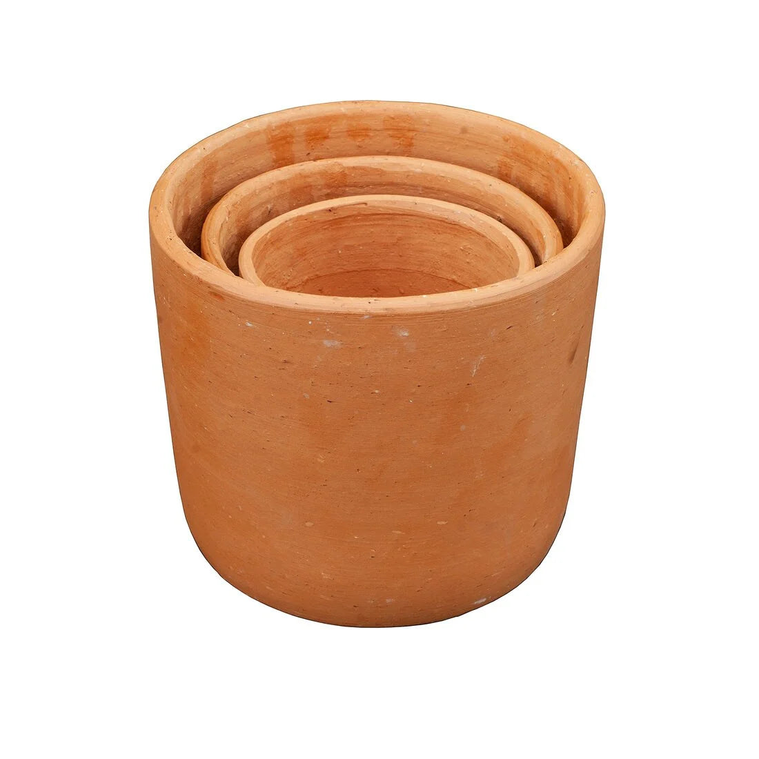 Hand Made Set of 3 Terracota Plant Pot