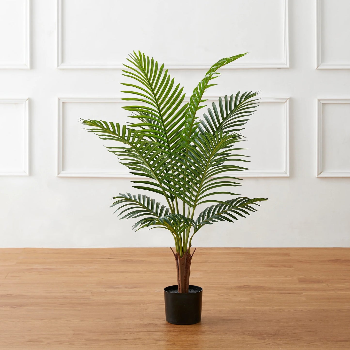 Glitzhome 43"H Real Touch Areca Palm Artificial Fronds Tree in Pot - 19.75"D x 43.25"H