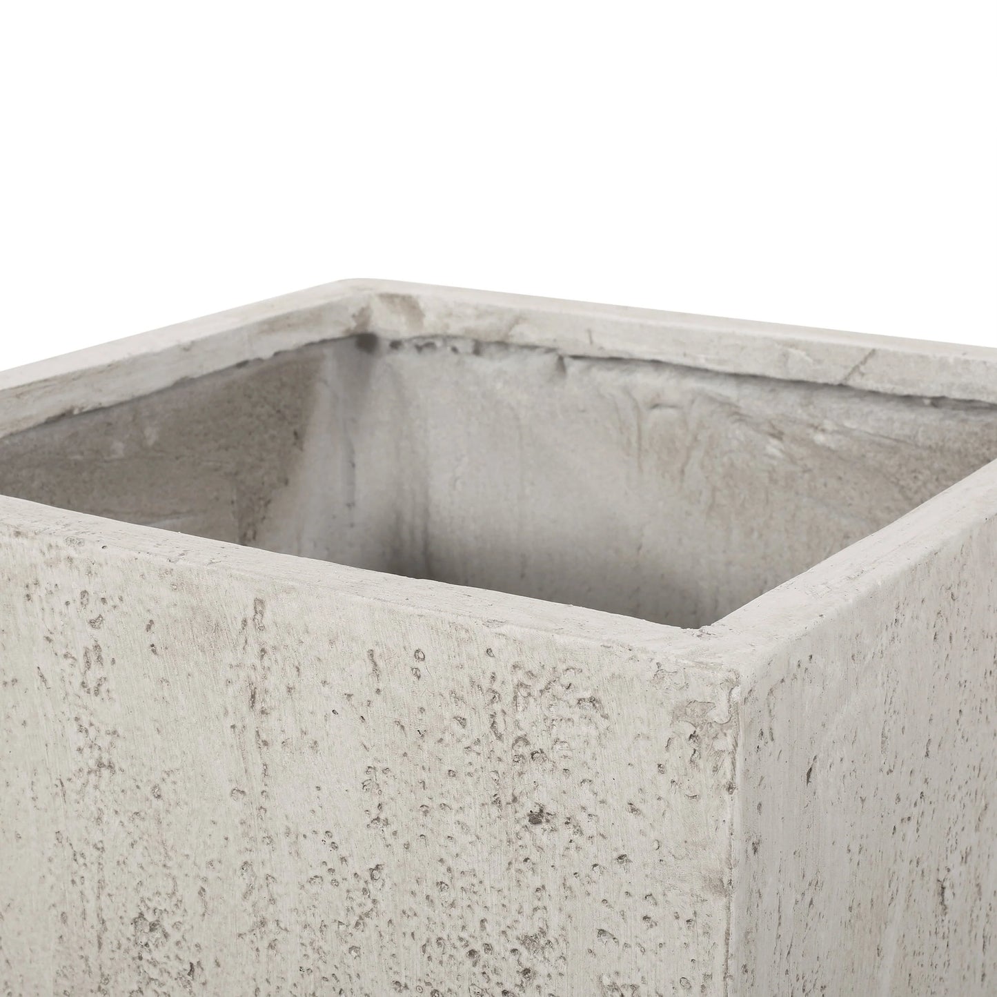 Ella Outdoor Cast Stone Square Planter by Christopher Knight Home