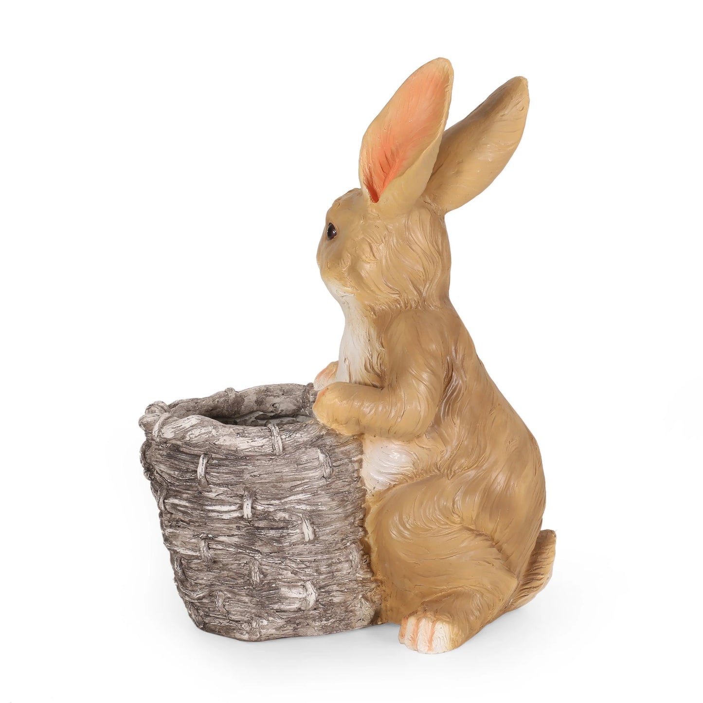 Tooke Outdoor Decorative Rabbit Planter by Christopher Knight Home - 16.00" L x 9.50" W x 21.25" H