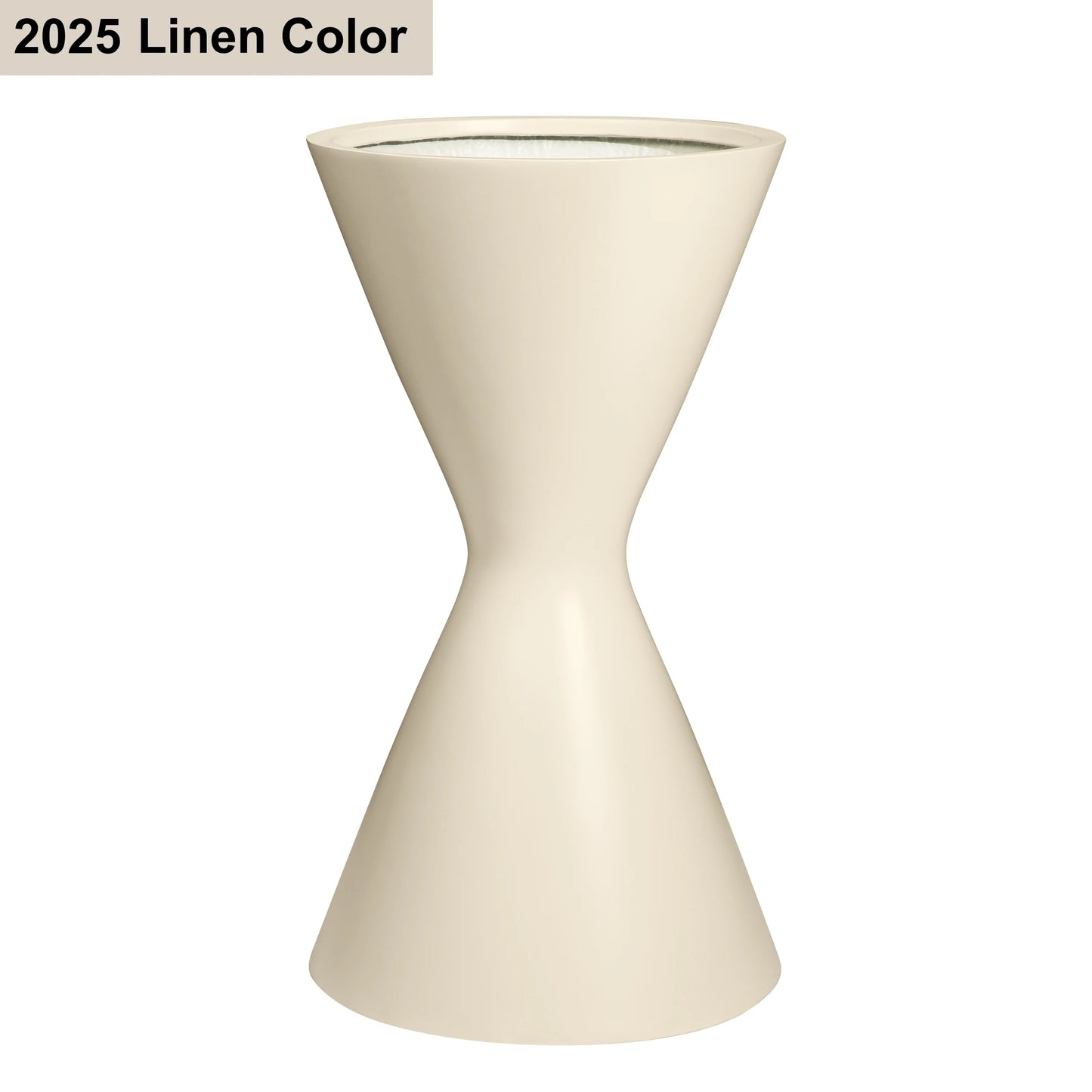 DreamPatio San Francisco Fiberstone Hourglass Planter for Indoor/Outdoor
