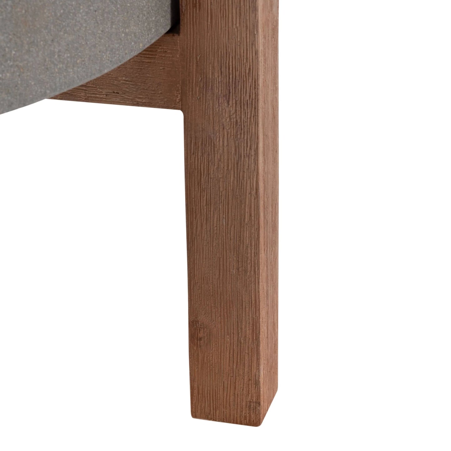 SAFAVIEH Outdoor Aldijana Concrete Planter - 25"W x 25"D x 29"H