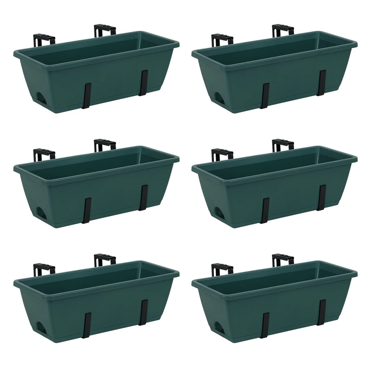 16.9 Inch Balcony Railing Planter Box