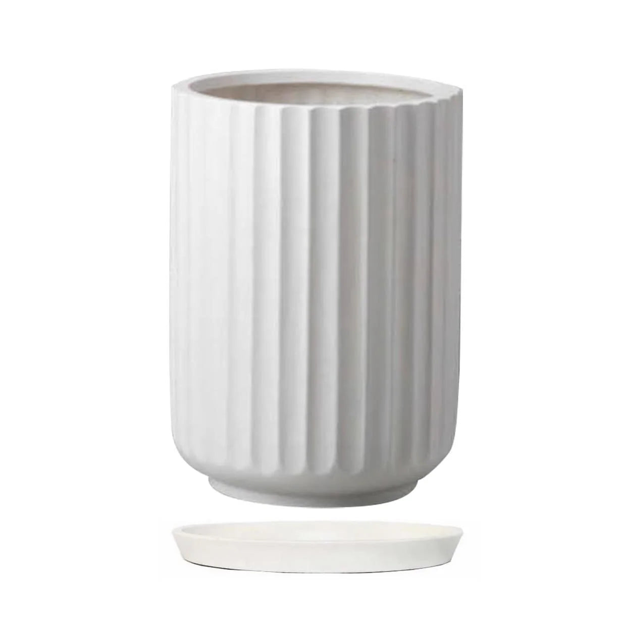 DreamPatio Fiberstone Round Saucer (Pair of 2)