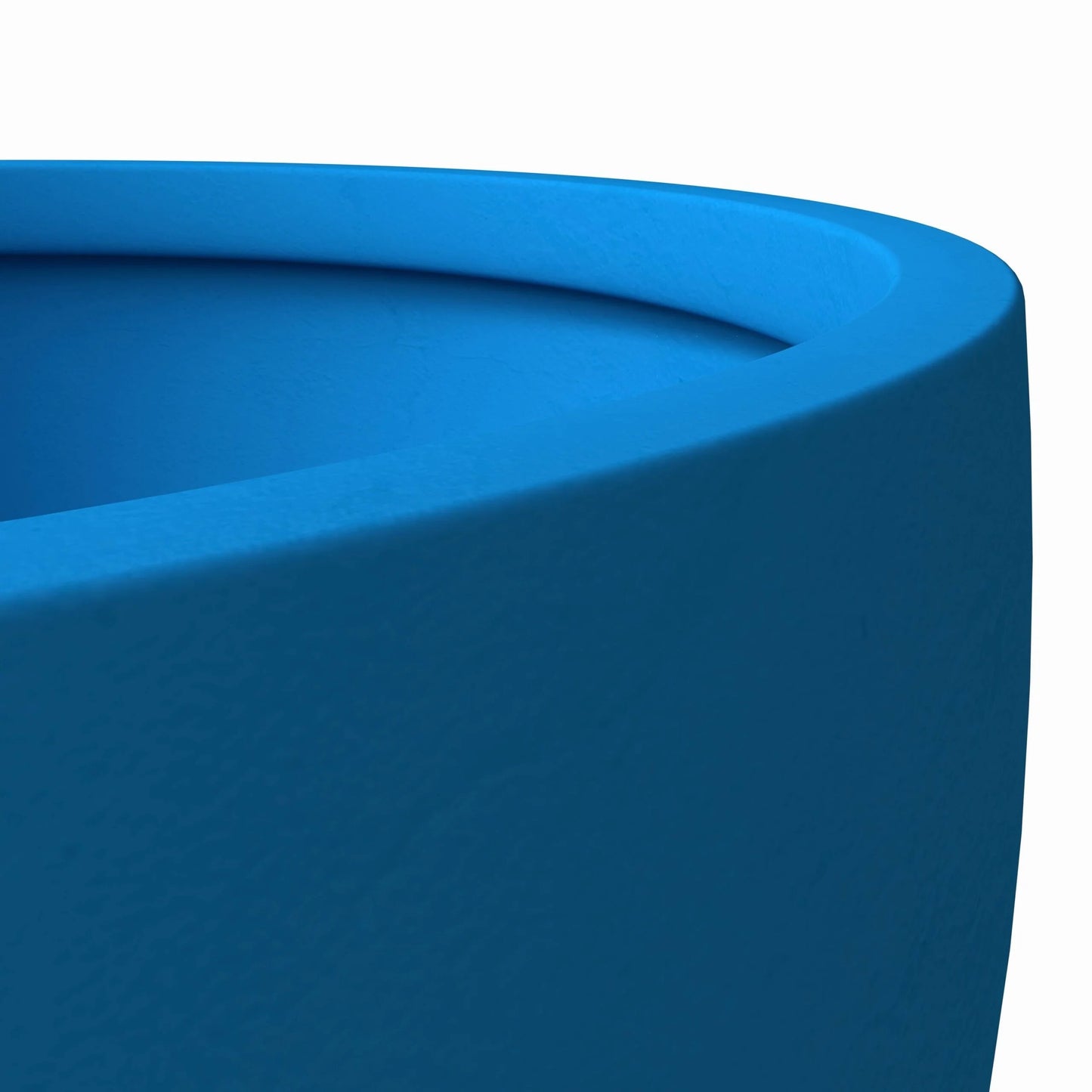 Grove Modern Round Fiberstone and MgO Clay Plant Pot with Drainage Holes for Indoor & Outdoor Home Office Yard Patio Decor