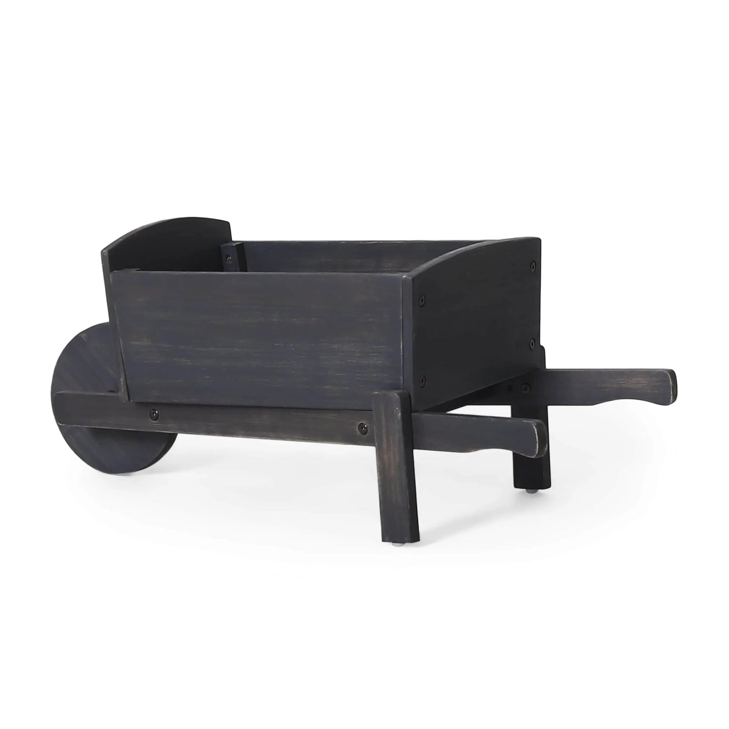 Soledad Outdoor Acacia Wood Outdoor Wheelbarrow Planter by Christopher Knight Home