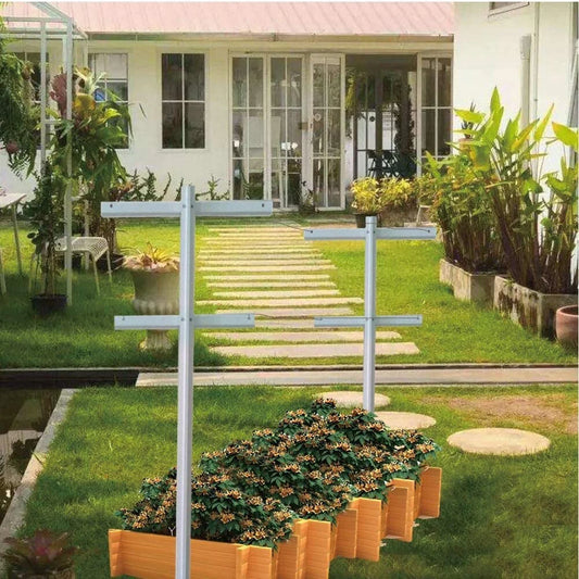 Agfabric Raspberry Trellis with Adjustable Arms, Raspberry Stake, Vineyard Trellie (1-Pack)