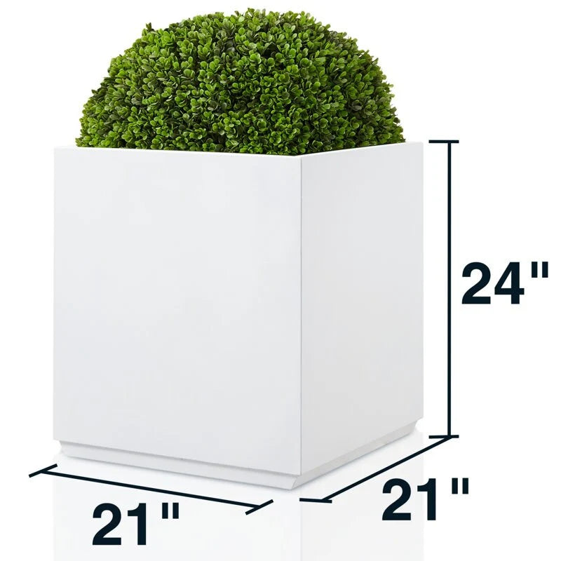 Metallic Heavy Planter for Outdoor Plants Tall and Long Metal Divider Planter Box
