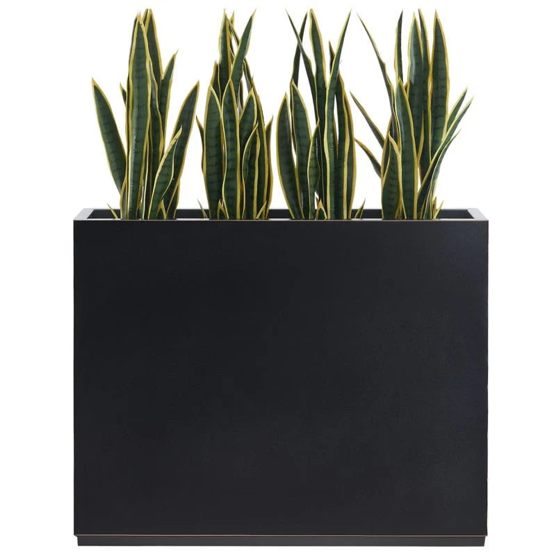 Metallic Heavy Planter for Outdoor Plants, 38Lx10Wx30H Inches Tall and Long Metal Divider Planter Box - 38"x30"x10"